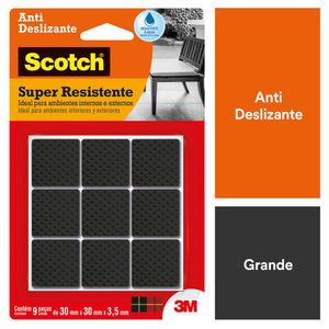 Feltro Protetor Anti Deslizante 3M Scotch Quadrado Preto G