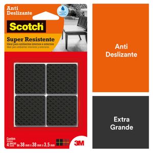 Feltro Protetor Anti Deslizante 3M Scotch Quadrado Preto GG