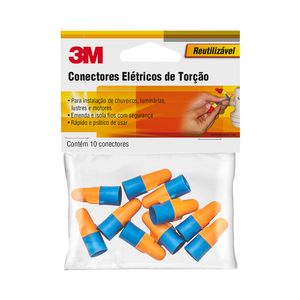 Conector de Torção 3M Scotch Laranja e Azul
