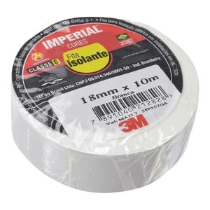 Fita Isolante 3M Imperial 18 MM X 10 M Branco
