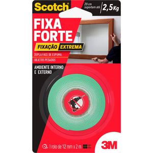 Fita Scotch Fixa Forte Extreme 12mmx2m 3M