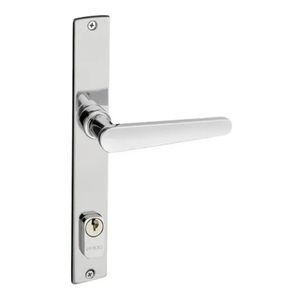 Fechadura Externa Serralheiro para Porta de Alumínio/Ferro com Espelho Francesa Inox Polido 460 IXP - Pado