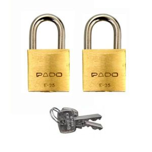 Kit Cadeado Pado 2 Unidades Chaves Iguais 2/25"
