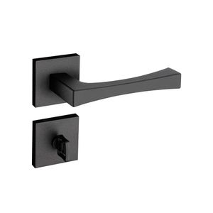 Fechadura Banheiro com Roseta Vivaldi Preto Textura 885-90B EPT - Pado