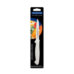 Faca para Frutas e Legumes em Inox e Cabo de Polipropileno Plenus Branco 4" - 24470184 - Tramontina