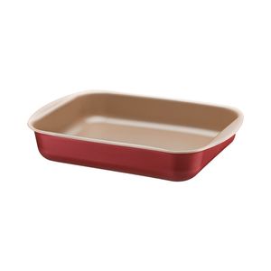 Assadeira Retangular Funda Antiaderente Starflon Max Vermelho 3,3L 28CM - 20051728 - Tramontina