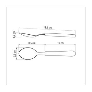 Colher de Sopa em Inox com Cabo de Polipropileno Leme Preto - 23183400 - Tramontina