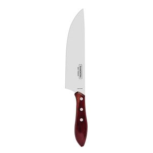 Faca Chef para Carne em Inox e Cabo Madeira Polywood Vermelho 8" - 21191178 - Tramontina