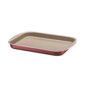 Assadeira Rasa em Alumínio com Revestimento Antiaderente Starflon Max Brasil Vermelha 28CM - 20053728 - Tramontina