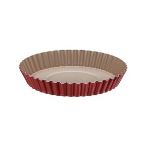 Forma para Torta e Bolo em Alumínio com Revestimento Antiaderente Starflon Max Antiaderente Vermelho 1,4L 24CM - 20056724 - Tramontina
