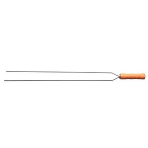 Espeto Duplo para Churrasco com Lâmina em Aço Inox e Cabo de Madeira 65CM - 26419065 - Tramontina