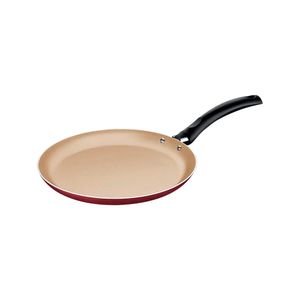 Panquequeira em Alumínio com Revestimento Interno e Externo em Antiaderente Starflon Max Turim Vermelha 22CM 0,6L - 20264722 - Tramontina