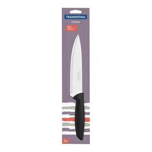 Faca para Carne em Inox com Cabo de Polipropileno Plenus Preto 8" - 23426108 - Tramontina