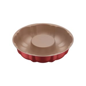 Forma para Bolo em Alumínio Antiaderente Starflon Max Vermelha 2L 24CM - 20074724 - Tramontina