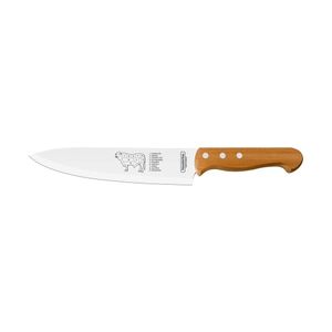 Faca Chef para Carne Churrasco em Inox e Cabo de Madeira Natural 8" - 22938108 - Tramontina