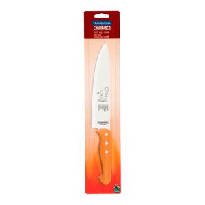 Faca Chef para Carne Churrasco em Inox e Cabo de Madeira Natural 8" - 22938108 - Tramontina
