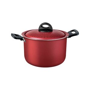 Espagueteira em Alumínio com Revestimento Interno Antiaderente Starflon Max Loreto Vermelha 22M 5,7L - Tramontina