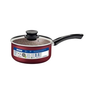 Panela em Alumínio com Tampa Revestimento Interno e Externo Antiaderente Starflon Max Paris Vermelho 16CM 1,5L - 28525716 - Tramontina