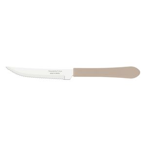Faca de Churrasco com Serra Inox com Cabo de Polipropileno Leme Cinza 4" - 23180434 - Tramontina