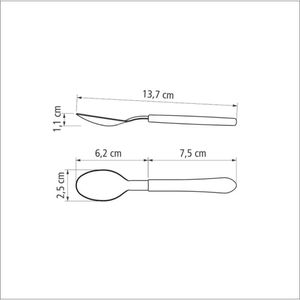 Colher de Chá em Inox com Cabo de Polipropileno Leme Cinza - 23187430 - Tramontina