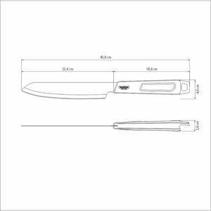 Faca Trinchante para Carne em Inox e Cabo de Polipropileno Preto 8" - 26590108 - Tramontina