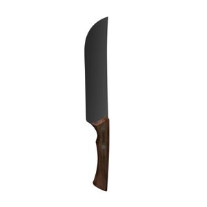 Faca para Carne em Inox Escurecido e Cabo de Madeira Black 8" - 22843108 - Tramontina