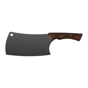 Cutelo em Inox Escurecido e Cabo de Madeira Black 7" - 22845107 - Tramontina