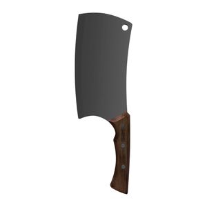Cutelo em Inox Escurecido e Cabo de Madeira Black 7" - 22845107 - Tramontina