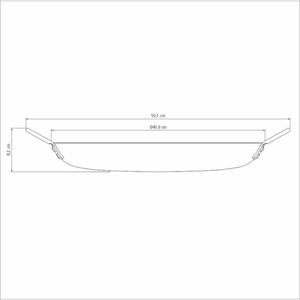 Disco Grelha para Churrasco em Aço Carbono Nitrocarbonetado Black 40CM - 20845040 - Tramontina
