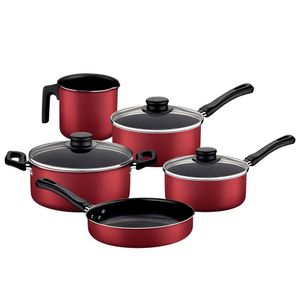 Jogo de Panelas com 5 Peças e Revestimento em Antiaderente Starflon Max Caribe Vermelho - 20297508 - Tramontina