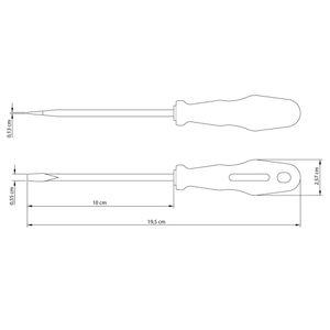 Chave de Fenda com Ponta Chata Yellow 3/16X4" - 41500021 - Tramontina