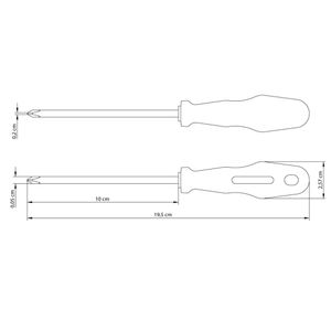 Chave de Fenda Phillips Yellow 3/16X4" - 41505021 - Tramontina