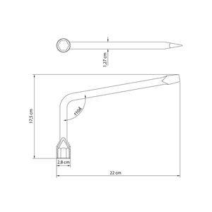 Chave de Roda com Corpo em Aço Especial Tipo L Cromado 19MM - 42830919 -Tramontina