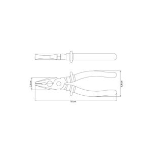Alicate Universal com Empunhadura Injetada 7" - 41002107 - Tramontina