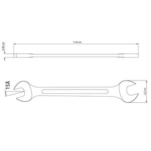 Chave Fixa com Corpo em Aço Especial Basic Cromado 8X9MM - 41120102 - Tramontina