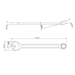 Chave Combinada com Corpo em Aço Especial Basic Cromado 12MM - 41128112 - Tramontina
