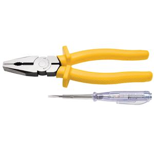Kit Alicate 8" 1.000V e Chave Teste 1/8x3" - 43408157 - Tramontina