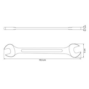 Chave Fixa com Corpo em Aço Especial Basic Cromado 20X22MM - 41120108 - Tramontina