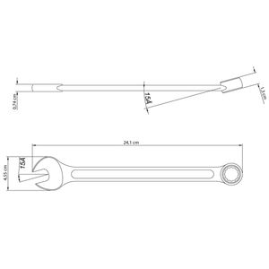 Chave Combinada com Corpo em Aço Especial Basic Cromado 20MM - 41128120 - Tramontina
