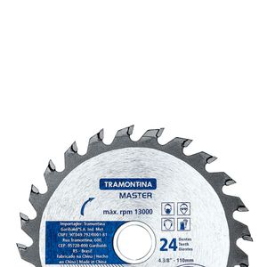 Disco de Corte para Madeira 4.3/8" - 4263310 - Tramontina