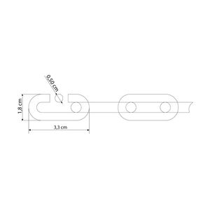 Corrente Soldada e Zincada 5,0MM - 42570050 - Tramontina