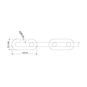 Corrente Soldada e Zincada 8,0MM - 42570080 - Tramontina