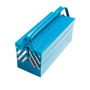 Caixa de Ferramentas Sanfonada com 5 Gavetas e Alças Fixas Azul - 43800005 - Tramontina