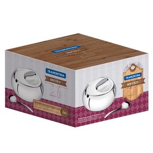 Jogo para Farinha em Aço Inox com 2 Peças Service 13,5CM - 64400510 - Tramontina