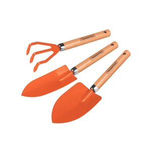 Conjunto para Jardinagem com Cabo de Madeira 3 Peças - 78102801 - Tramontina