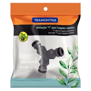Derivação Y para 3 Engates Rápidos para Mangueiras 1/2" 5/8" e 3/4" - 78504000 - Tramontina