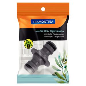 Conector de 2 Engates Rápidos para Mangueiras 1/2" 5/8" e 3/4" - 78503000 - Tramontina