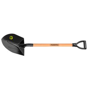 Pá de Bico em Aço com Cabo de Madeira com Empunhadura Reta Ergonômica 71CM - 77459434 - Tramontina
