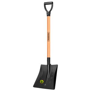 Pá Quadrada em Aço com Cabo de Madeira e Empunhadura Reta Ergonômica 71CM - 77464949 - Tramontina