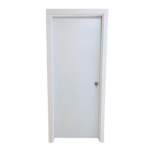 Kit Porta Pronta Acab Super Branco New Colmeia 210x90x3,5cm C Batente De 11cm